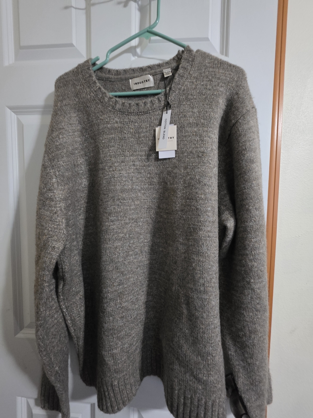 Industry Standard Gray Crewneck Sweater For Men